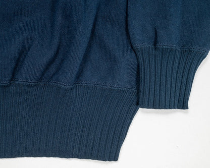 【WORKERS】Raglan Cotton Sweater Navy
