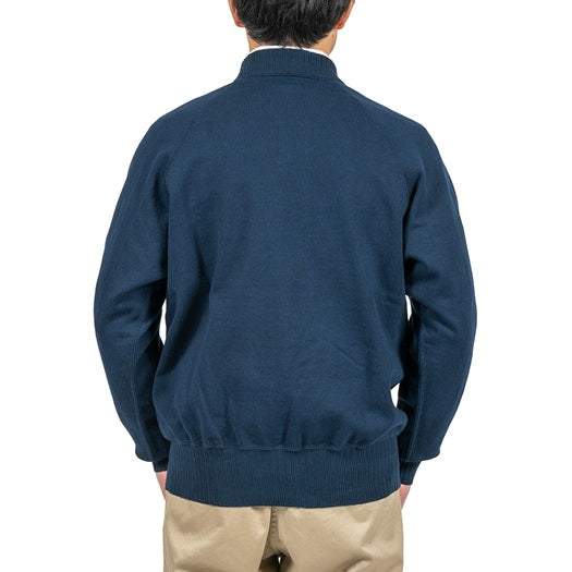 【WORKERS】Raglan Cotton Sweater Navy