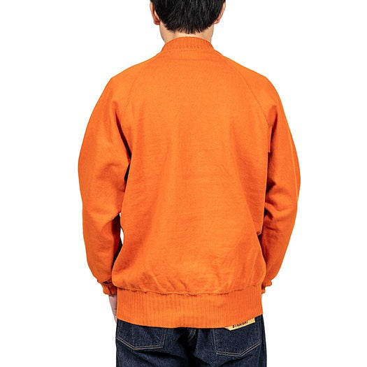 【WORKERS】Raglan Cotton Sweater Orange