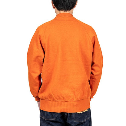 【WORKERS】Raglan Cotton Sweater Orange