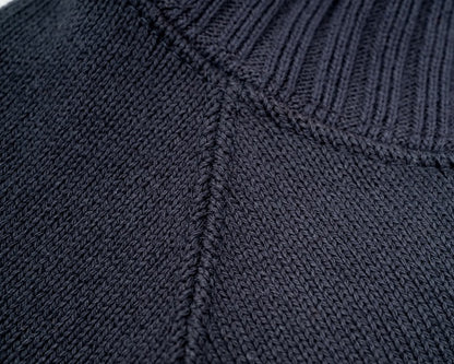 【WORKERS】Raglan Cotton Sweater Fade Black