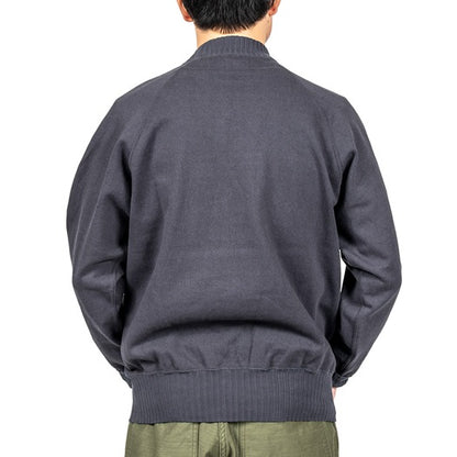 【WORKERS】Raglan Cotton Sweater Fade Black