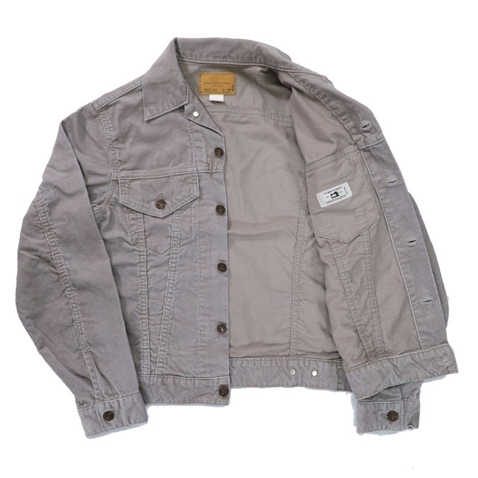 【FEM】TRUCKER JACKET CORDUROY LIGHT GRAY