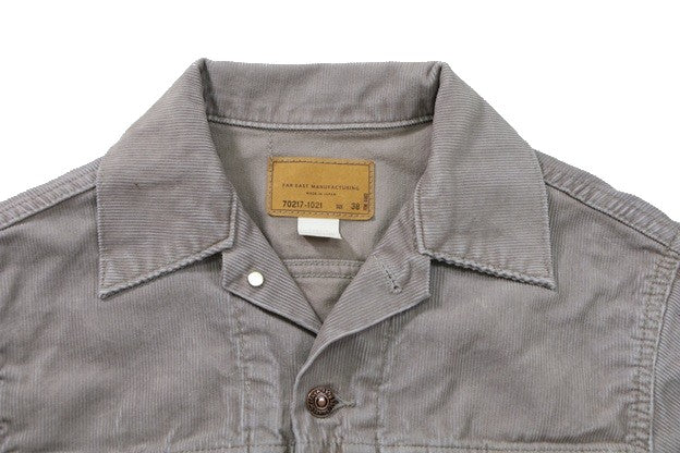 【FEM】TRUCKER JACKET CORDUROY LIGHT GRAY