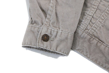 【FEM】TRUCKER JACKET CORDUROY LIGHT GRAY