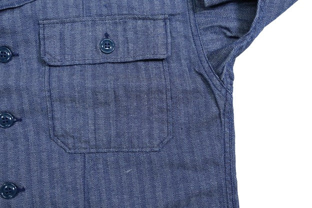 【Far East Manufacturing】UTILITY SHIRT Herringbone