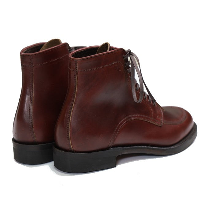 Makers V TIP BLUCHER HIGH バーガンディ バックスタイル