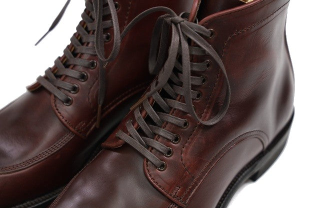 Makers V TIP BLUCHER HIGH 10ホール レースアップディテール