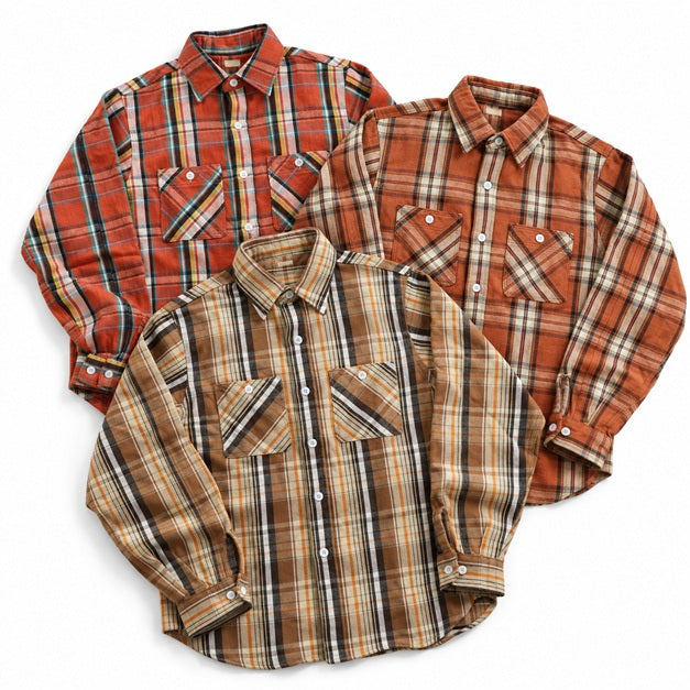 【FEM】"WORK SHIRT" Heavy Flannel Plaid