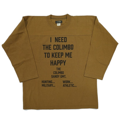 COLIMBO(コリンボ)～Yonkers Football Tee "HAPPINESS SLOGAN"～