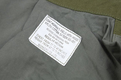 WORKERS(ワーカーズ)～M-65 Field Jacket, Cotton Nylon Sateen OD～