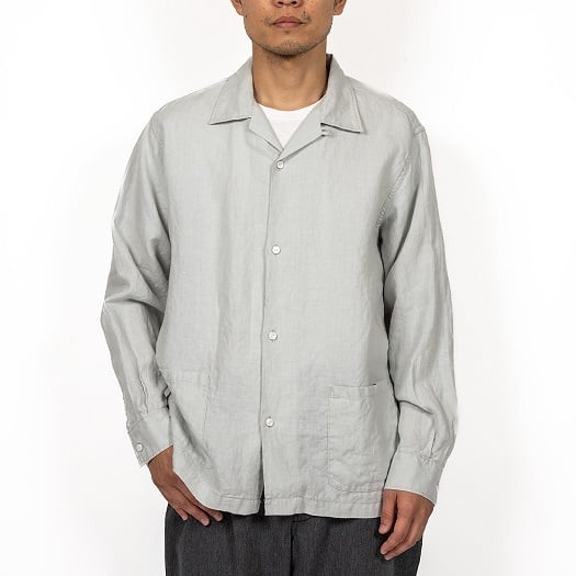 WORKERS(ワーカーズ)～Open Collar Shirt, Snow Linen～