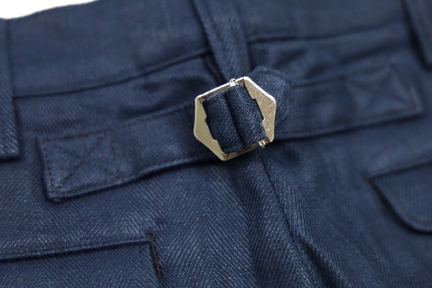 WORKERS(ワーカーズ)～IVY Trousers, French Linen Herringbone, Navy～