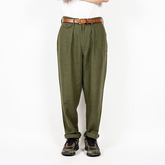 WORKERS(ワーカーズ)～Summer Trousers Olive Linen～