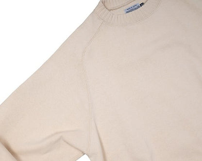 WORKERS(ワーカーズ)～Cotton Saddle Shoulder Sweater, White～
