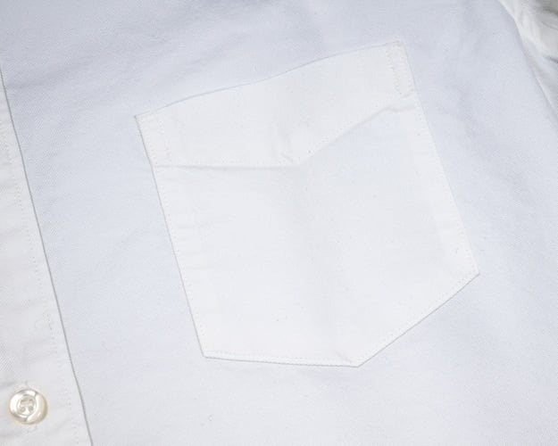 WORKERS(ワーカーズ)～Band Collar Shirt, Supima OX, White～