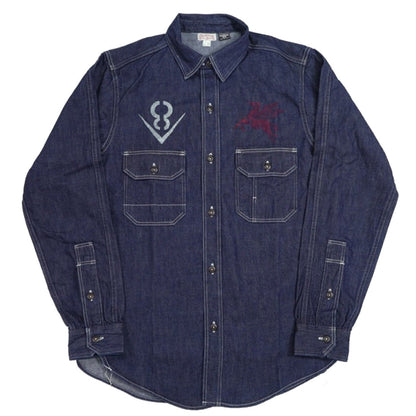 FREEWHEELERS(フリーホイーラーズ)～HOTRODDER CUSTOM "V8 ROADSTER" Birner MECHANIC SHIRT～