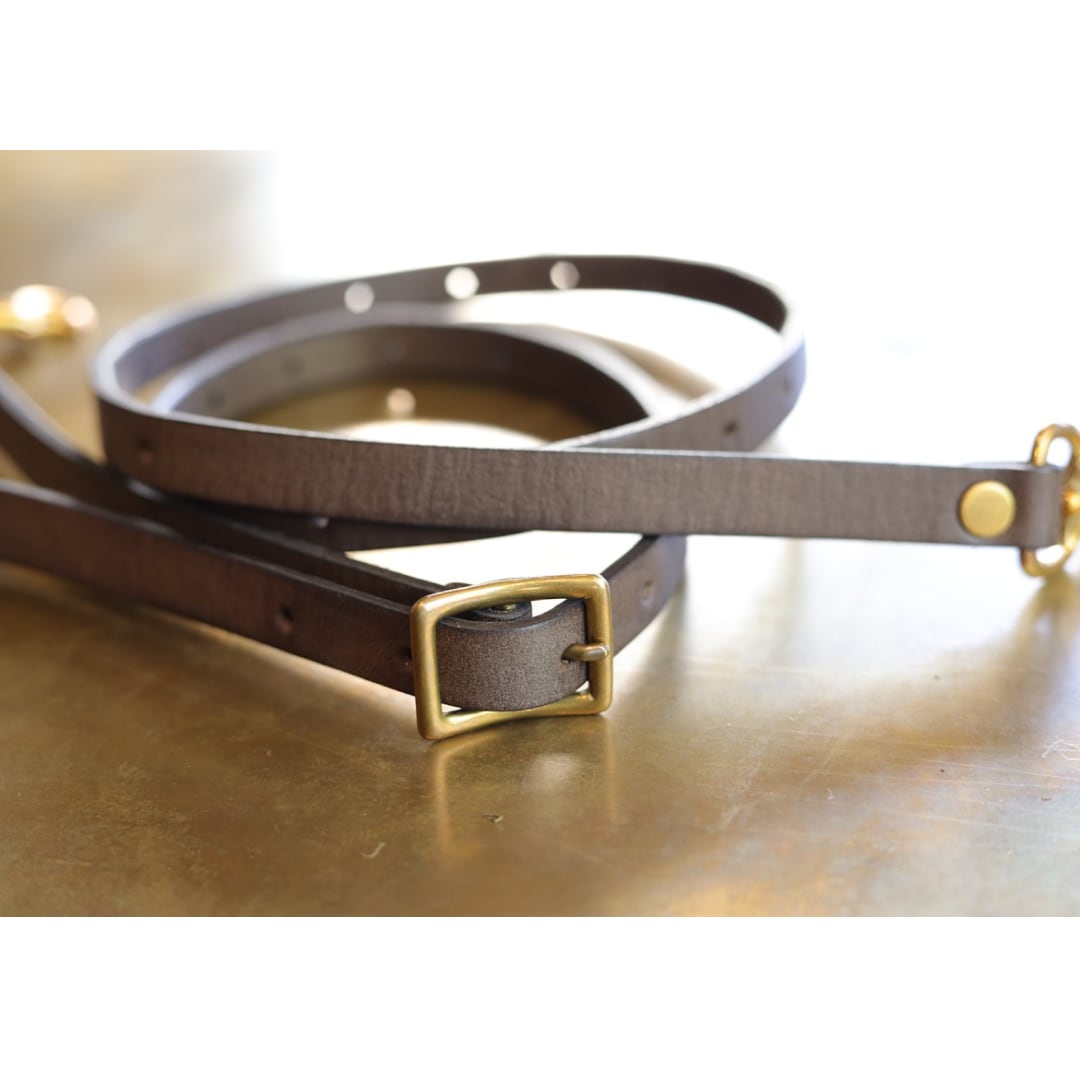 VASCO(ヴァスコ)～LEATHER SHOULDER STRAP GRAY～