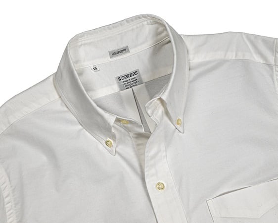 WORKERS(ワーカーズ)～Modified 6 Button BD, Supima OX, White～