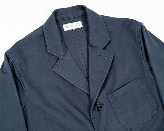 WORKERS(ワーカーズ)～Lounge Jacket, 8 oz Light Chino, Navy～