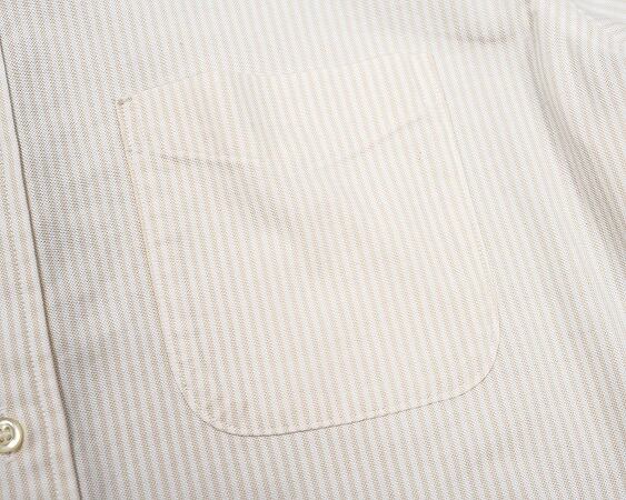 WORKERS(ワーカーズ)～Short Sleeve BD, Ecru Stripe Supima OX～