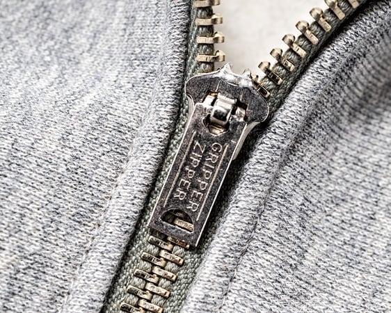 WORKERS(ワーカーズ) Trico Tag Sweat, Half Zip, Grey～