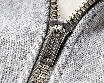 WORKERS(ワーカーズ) Trico Tag Sweat, Half Zip, Grey～