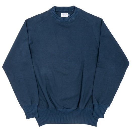 WORKERS(ワーカーズ)～Cotton Saddle Shoulder Sweater, Navy～
