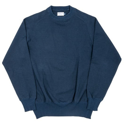WORKERS(ワーカーズ)～Cotton Saddle Shoulder Sweater, Navy～
