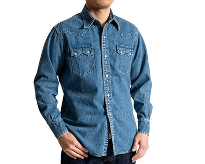 WORKERS(ワーカーズ)～Cats Family Western Shirt, 9.5 oz Indigo Denim, Washed～