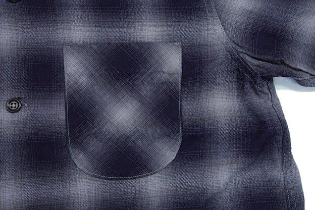 COLIMBO(コリンボ)～Modest Open Collar Shirt "Indigo Ombre Check"～