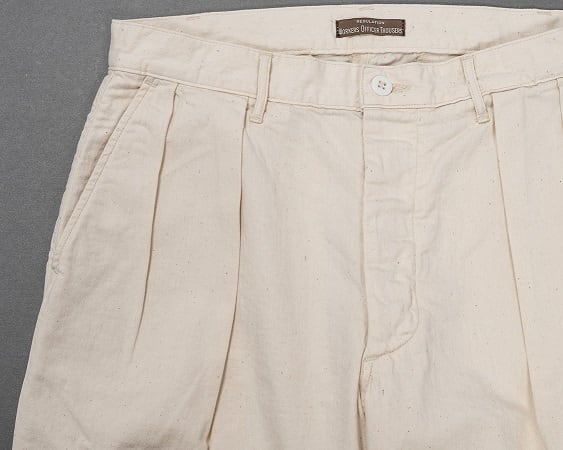 WORKERS(ワーカーズ)～Officer Trousers RL Fit, White Denim～