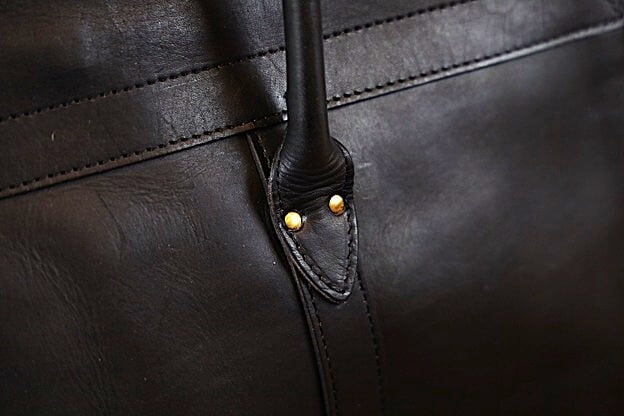 VASCO(ヴァスコ)～LEATHER SADDLE TOTE BAG BLACK～