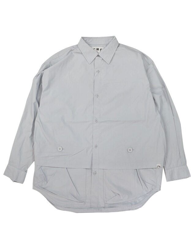 COMFY(コムフィ)～NEWSPAPER SHIRTS SMOKE BLUE～