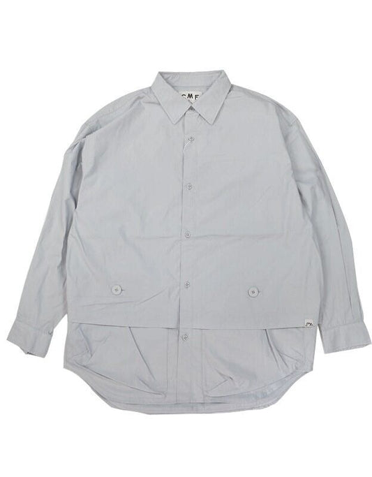 COMFY(コムフィ)～NEWSPAPER SHIRTS SMOKE BLUE～