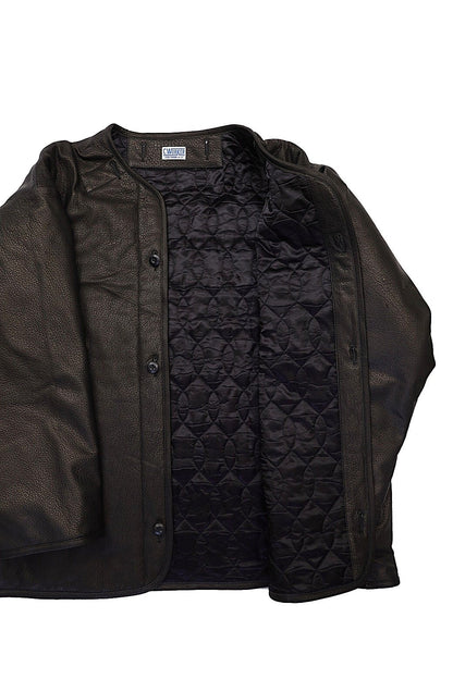 C-WORKS(シーワークス)～"Lin" Leather Liner Jacket Black～