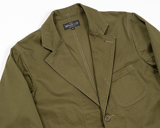 WORKERS(ワーカーズ)～Lounge Jacket, 8 oz Olive Chino～