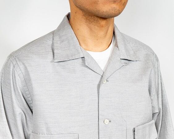 WORKERS(ワーカーズ)～Open Collar Shirt, Houndstooth～