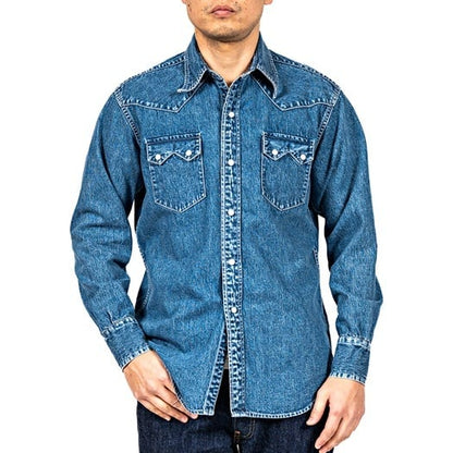 WORKERS(ワーカーズ)～Cats Family Western Shirt, 9.5 oz Indigo Denim, Washed～