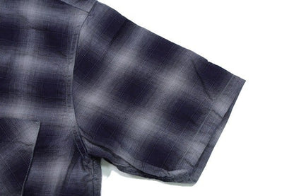COLIMBO(コリンボ)～Modest Open Collar Shirt "Indigo Ombre Check"～