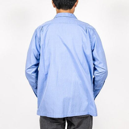 WORKERS(ワーカーズ)～Open Collar Shirt, Blue Broadcloth～