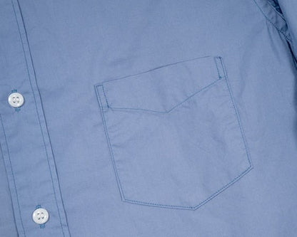 WORKERS(ワーカーズ)～Round Collar Shirt, Poplin, Blue Grey～