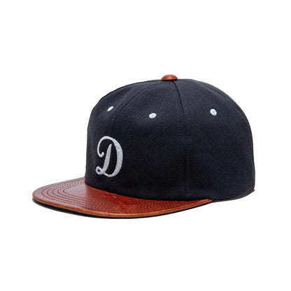 THE H.W.DOG & Co.(ドッグアンドコー)～2 TONE LEATHER COTTON CAP - Navy～