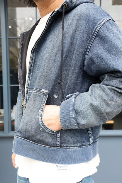 Sugar&Co.(シュガーアンドカンパニー)～Denim Windproof Hoodie Worker's Wash～