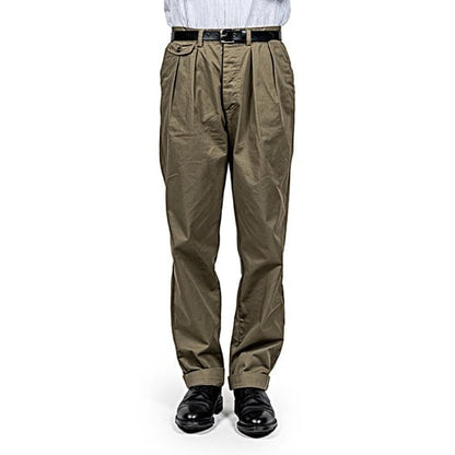 WORKERS(ワーカーズ)～Officer Trousers, 2 Tuck, 8 oz Hunter Green Chino～