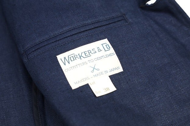 WORKERS(ワーカーズ)～IVY Blazer, French Linen Herringbone Navy～