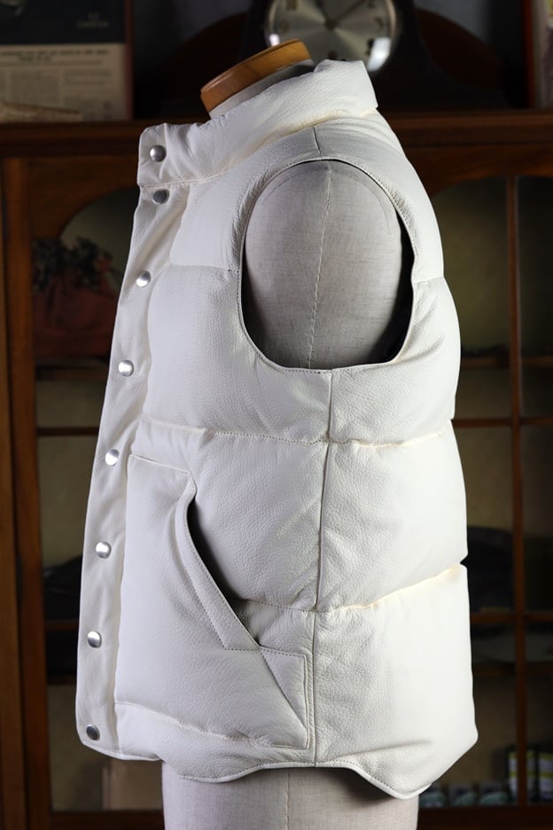 FINE CREEK & CO(ファインクリークアンドコー)～Law Deerskin Vest White～