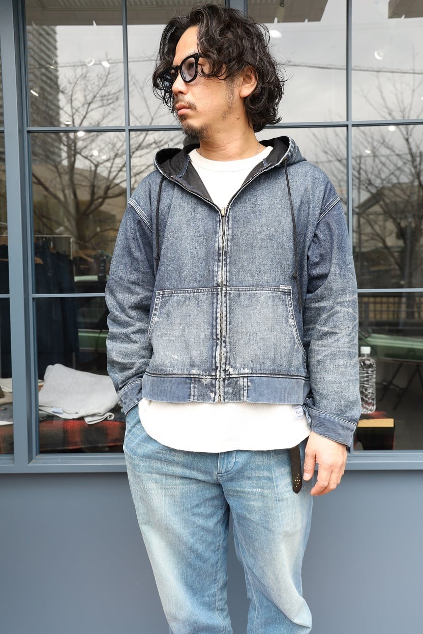 Sugar&Co.(シュガーアンドカンパニー)～Denim Windproof Hoodie Worker's Wash～
