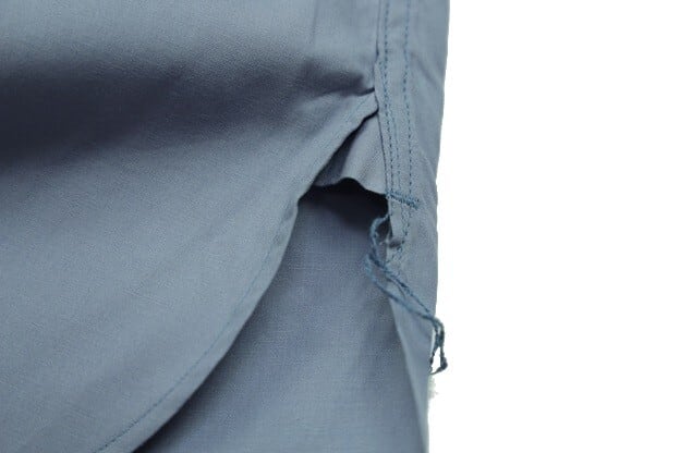 WORKERS(ワーカーズ)～Band Collar Shirt, Poplin, Blue Grey～