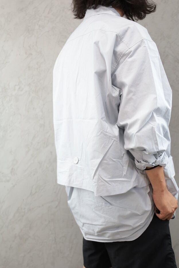 COMFY(コムフィ)～NEWSPAPER SHIRTS SMOKE BLUE～
